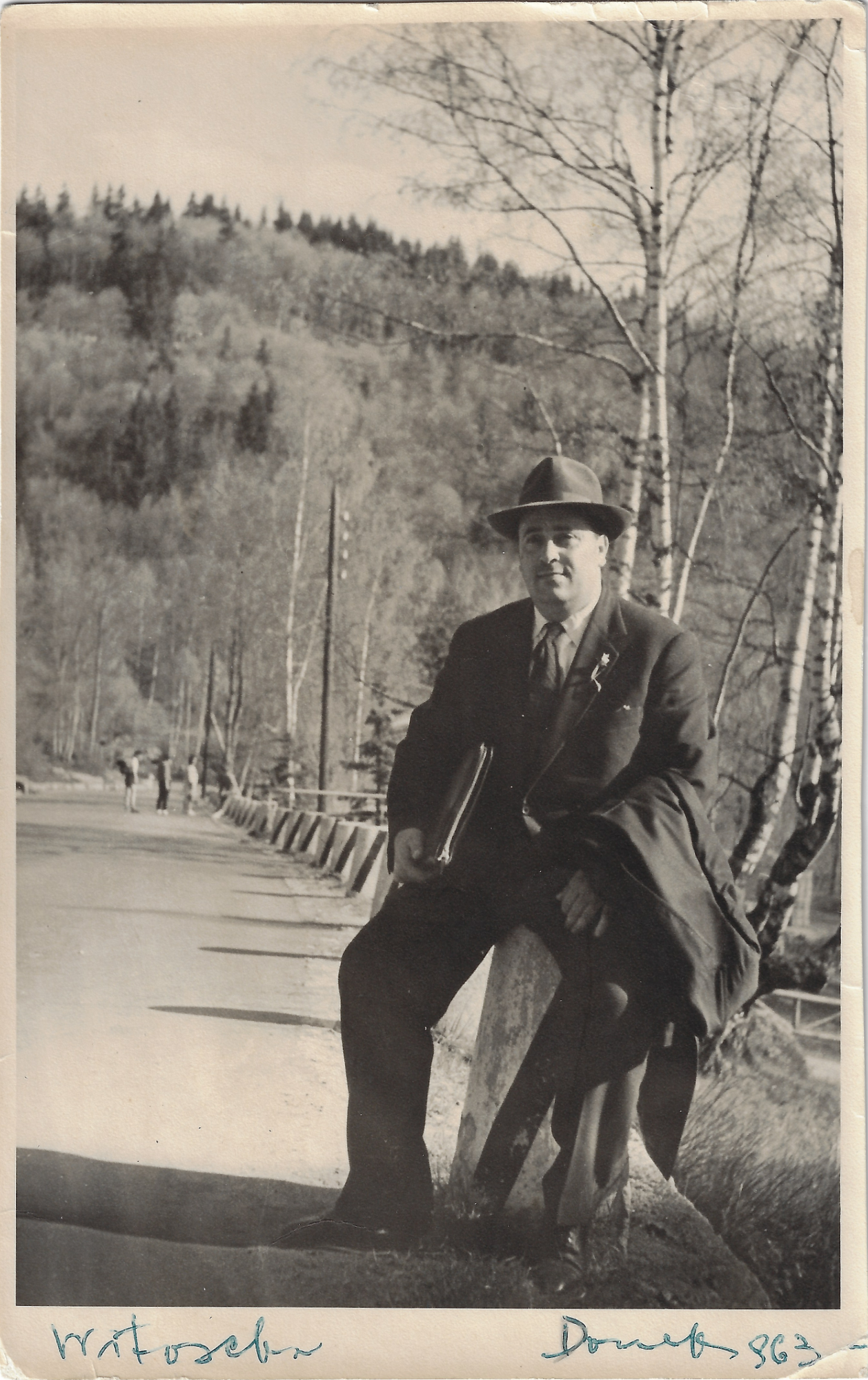 Historic postcard of Athanasios Sakelliou in Germany, 1963